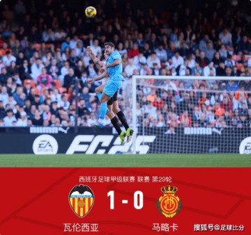 西甲焦点战:瓦伦西亚1-0马略卡,迭戈-洛佩斯一剑封喉
